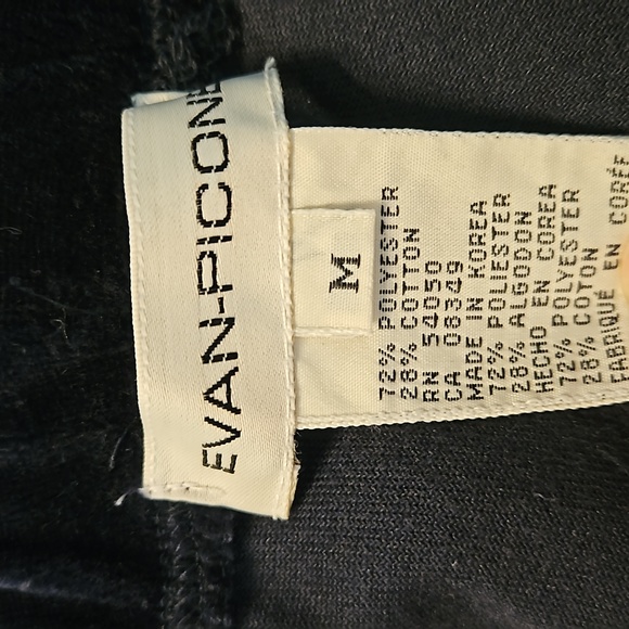 Evan Picone | Women's Dark Navy Loungewear Casual Velour Pants Sz M - Picture 8 of 10